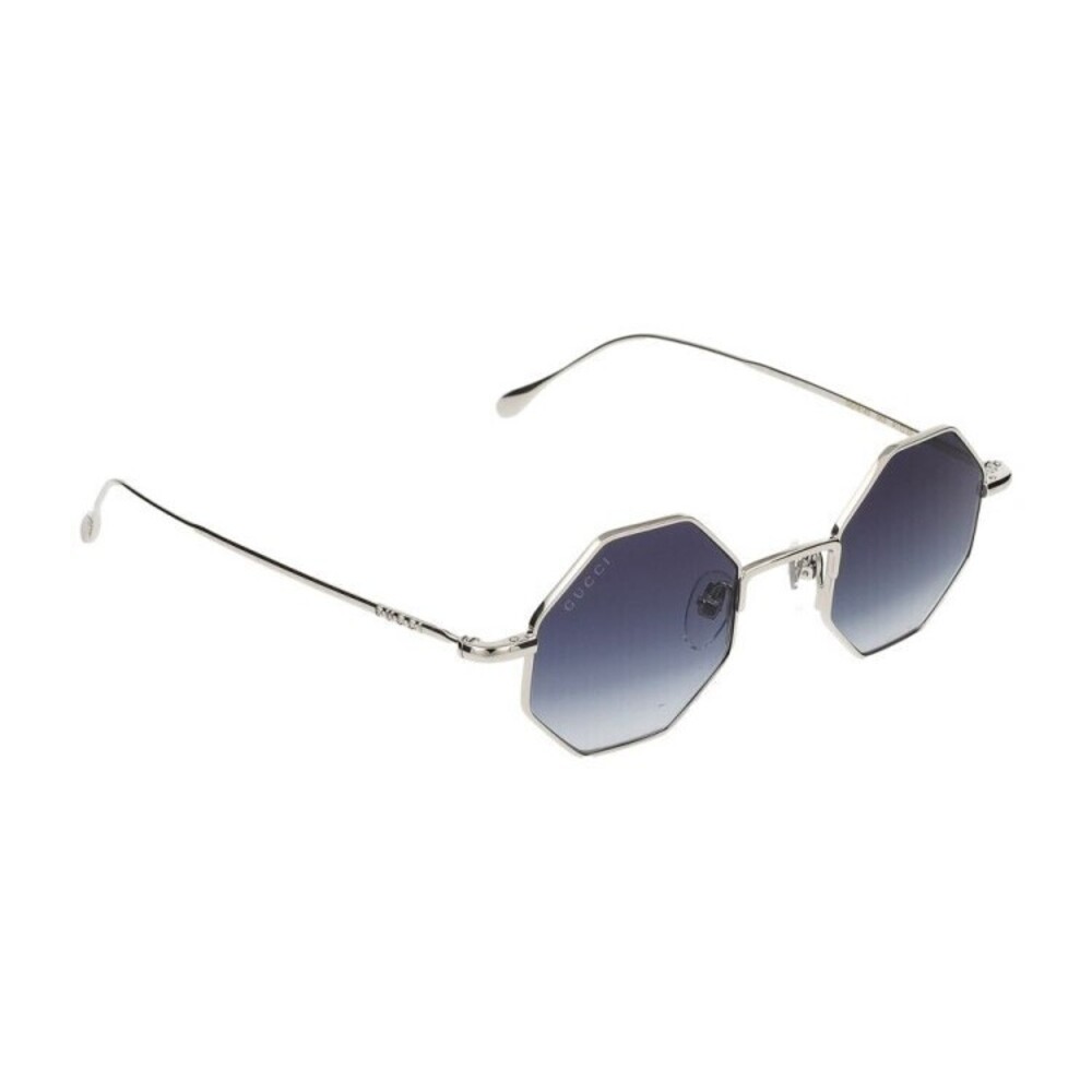 Gucci Sunglasses Gucci Gg1814s 003 Silver Silver Blue 41/22/145 - NWT - Picture 4 of 4